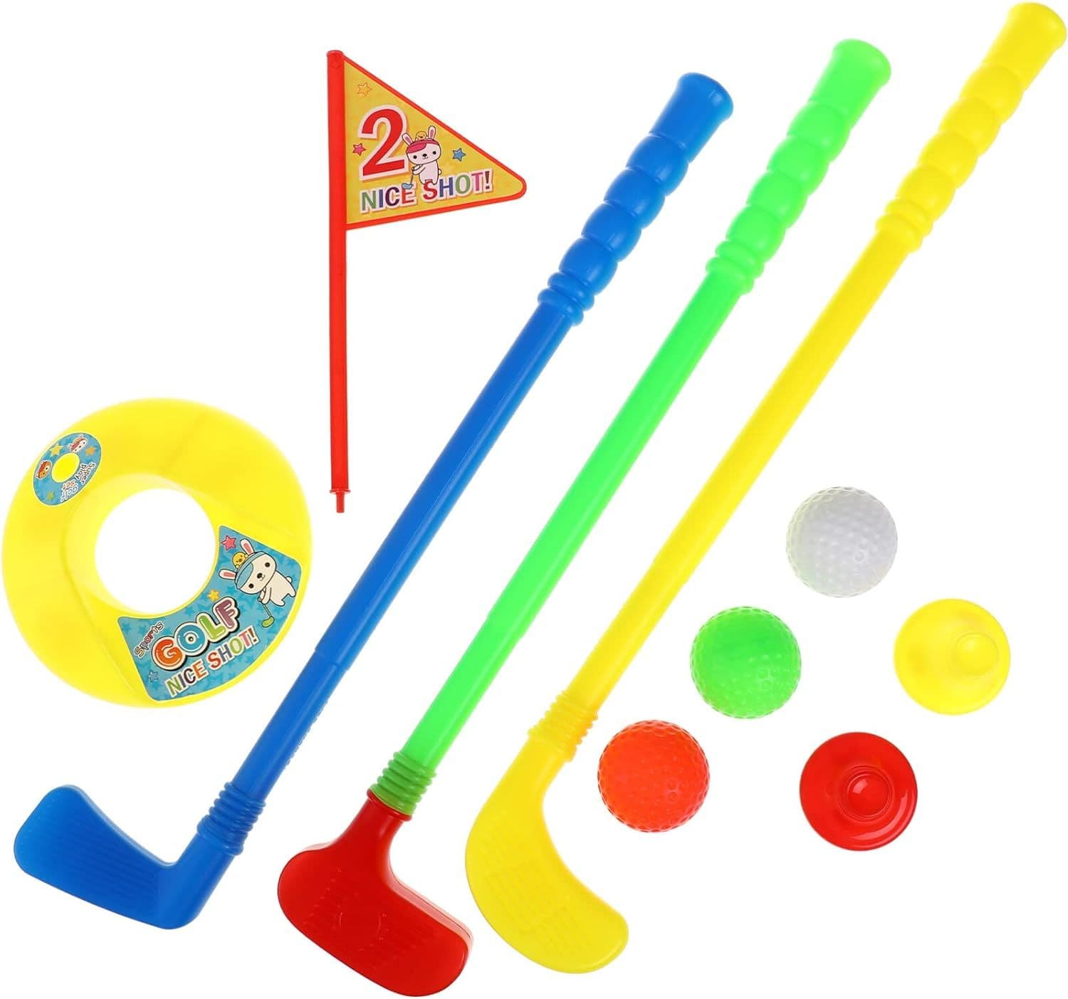 Ensemble de clubs de golf, jeu de balle de golf, clubs de golf, trou d'entraînement pour l'extérieur et l'intérieur, jouets de sport parent-enfant