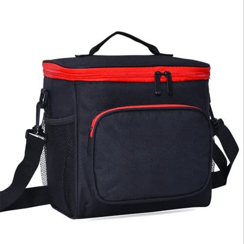 Sac Isotherme Boîte Repas Déjeuner Double Couche Glacière Pique-nique Voyage Noir