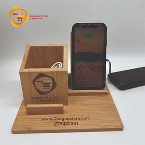 3 en 1 organiser rangement de stylo, support telephone et chargeur téléphone á induction et son cable