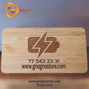 Power bank en bois raffiné de 10000mpa