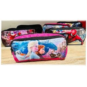 Trousse Scolaire à Double Fermeture – Pratique et Spacieuse sur le theme Frozen