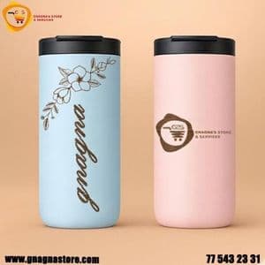 Bouteille à café et thé raffiné 400ml Coloris blanc